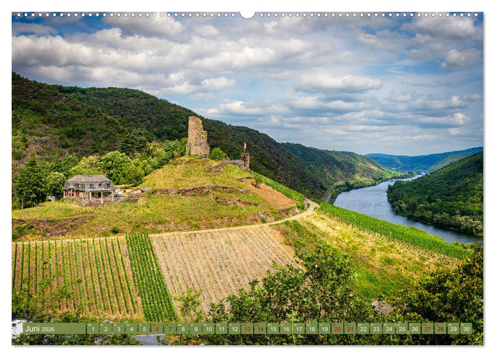 Mosel-Burgen (CALVENDO Premium Wandkalender 2026)