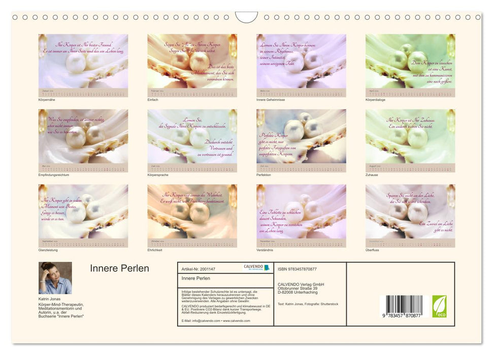 Innere Perlen (CALVENDO Wandkalender 2026)