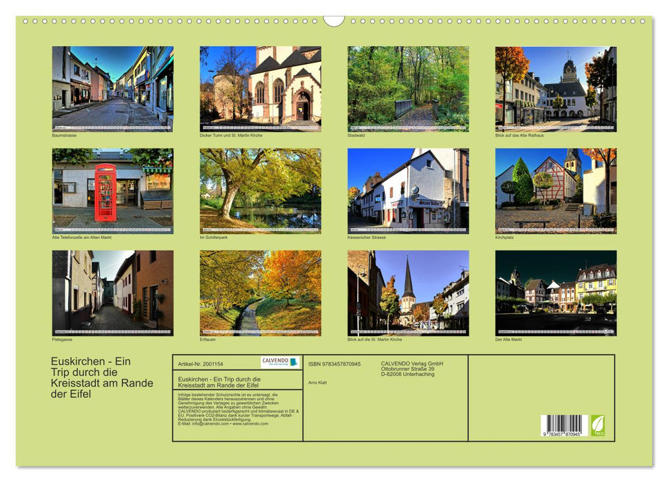 Euskirchen - Ein Trip durch die Kreisstadt am Rande der Eifel (CALVENDO Wandkalender 2026)