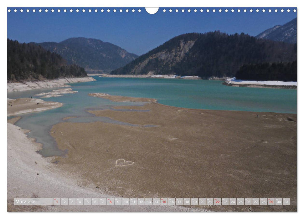 Der Sylvenstein - Impressionen eines Sees in Oberbayern (CALVENDO Wandkalender 2026)
