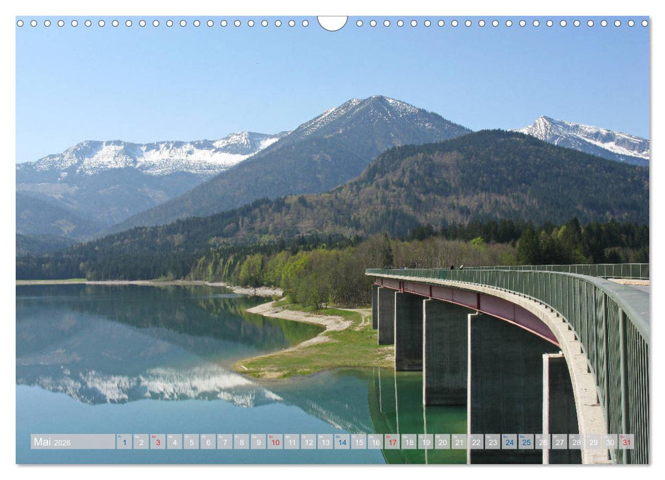 Der Sylvenstein - Impressionen eines Sees in Oberbayern (CALVENDO Wandkalender 2026)