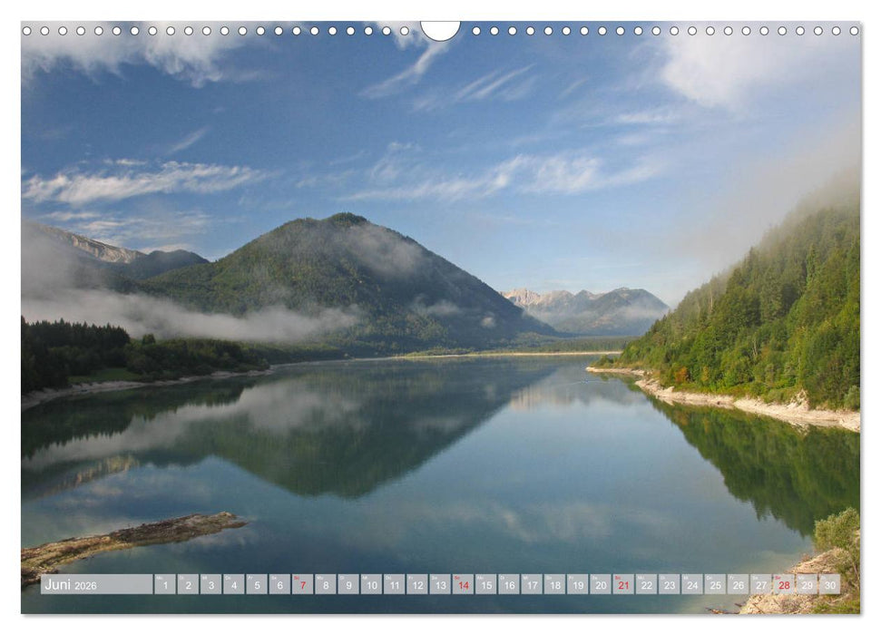 Der Sylvenstein - Impressionen eines Sees in Oberbayern (CALVENDO Wandkalender 2026)