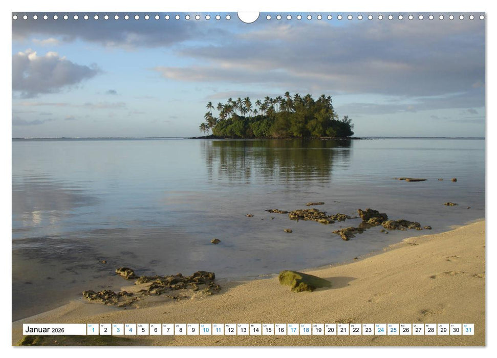 Cookinseln - Ein Traum aus Inseln und Lagunen in der Südsee (CALVENDO Wandkalender 2026)