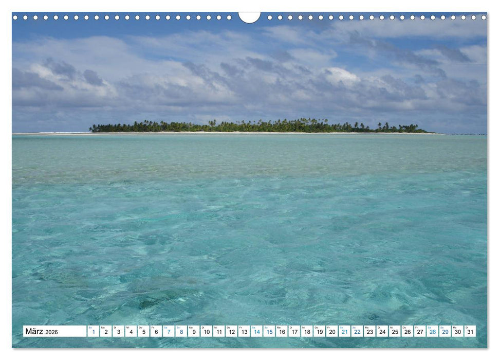 Cookinseln - Ein Traum aus Inseln und Lagunen in der Südsee (CALVENDO Wandkalender 2026)