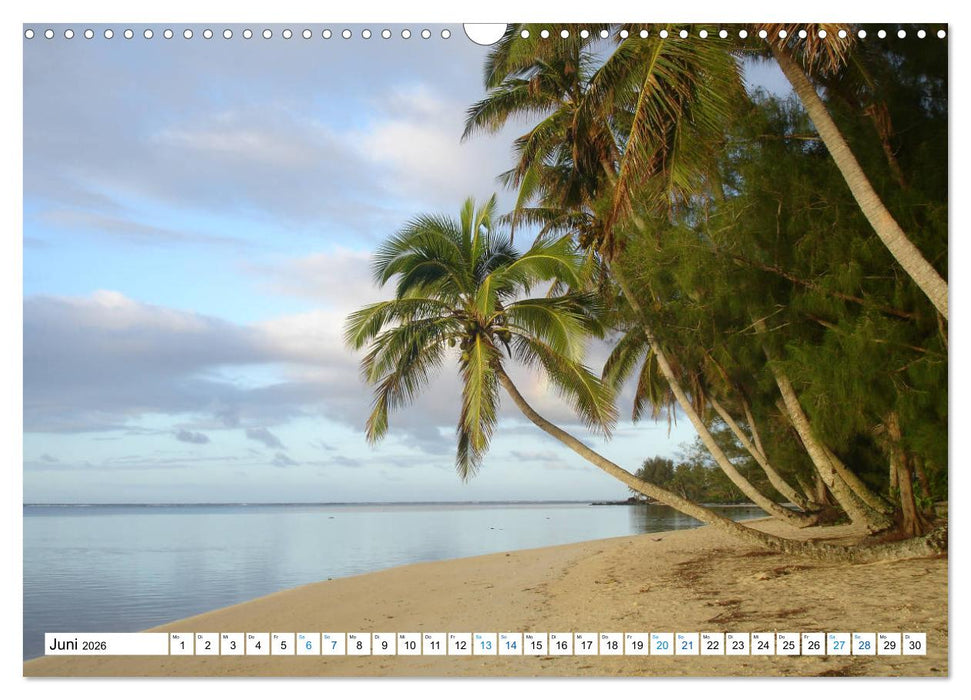 Cookinseln - Ein Traum aus Inseln und Lagunen in der Südsee (CALVENDO Wandkalender 2026)