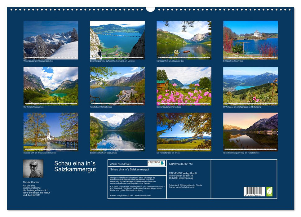 Schau eina in´s Salzkammergut (CALVENDO Wandkalender 2026)