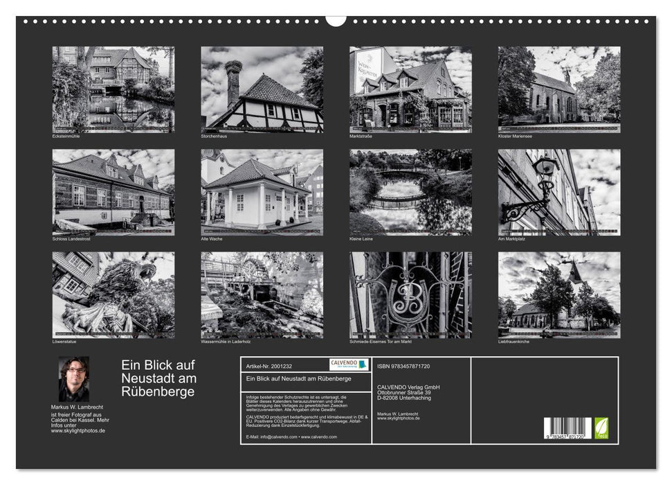 Ein Blick auf Neustadt am Rübenberge (CALVENDO Wandkalender 2026)