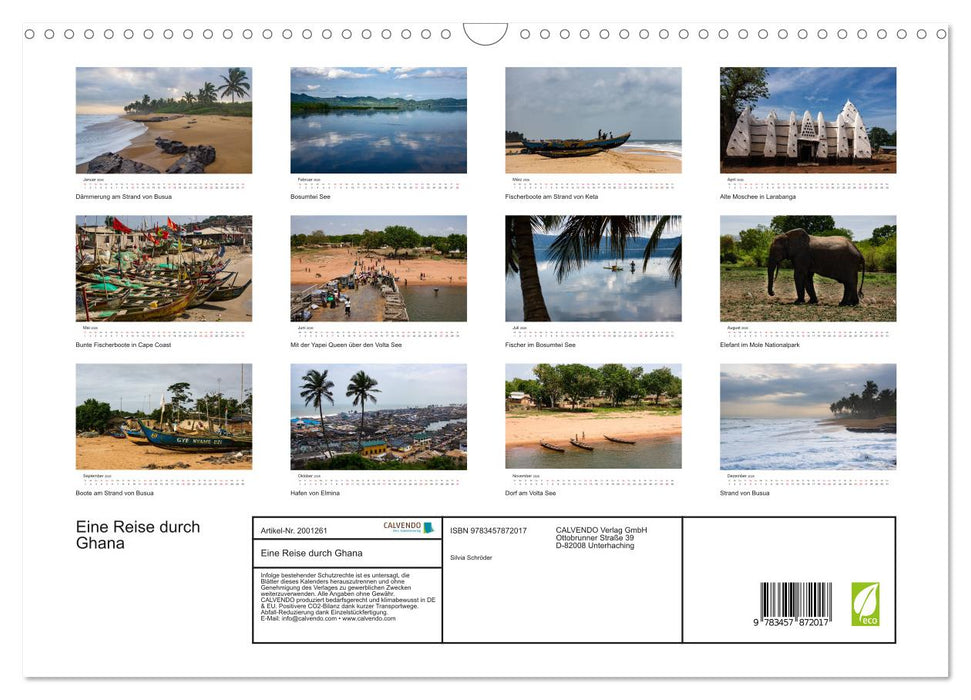 Eine Reise durch Ghana (CALVENDO Wandkalender 2026)