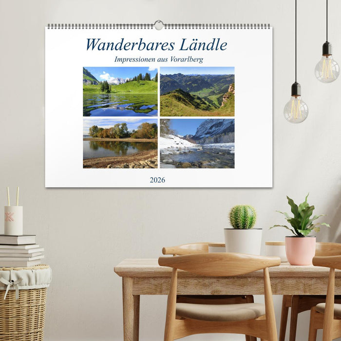 Wanderbares Ländle - Impressionen aus Vorarlberg (CALVENDO Wandkalender 2026)