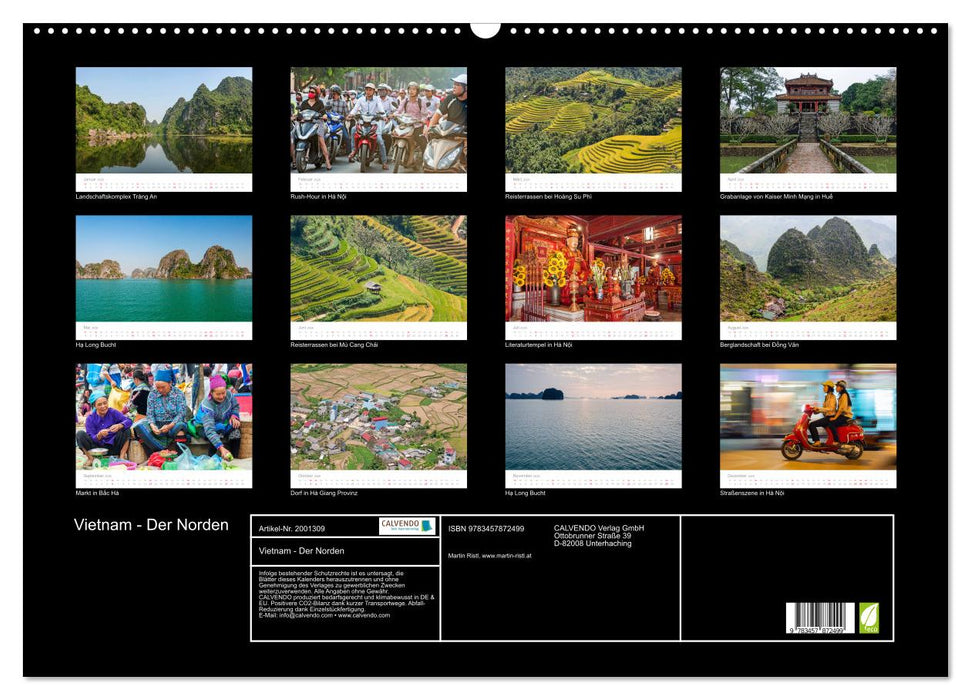Vietnam - Der Norden (CALVENDO Wandkalender 2026)