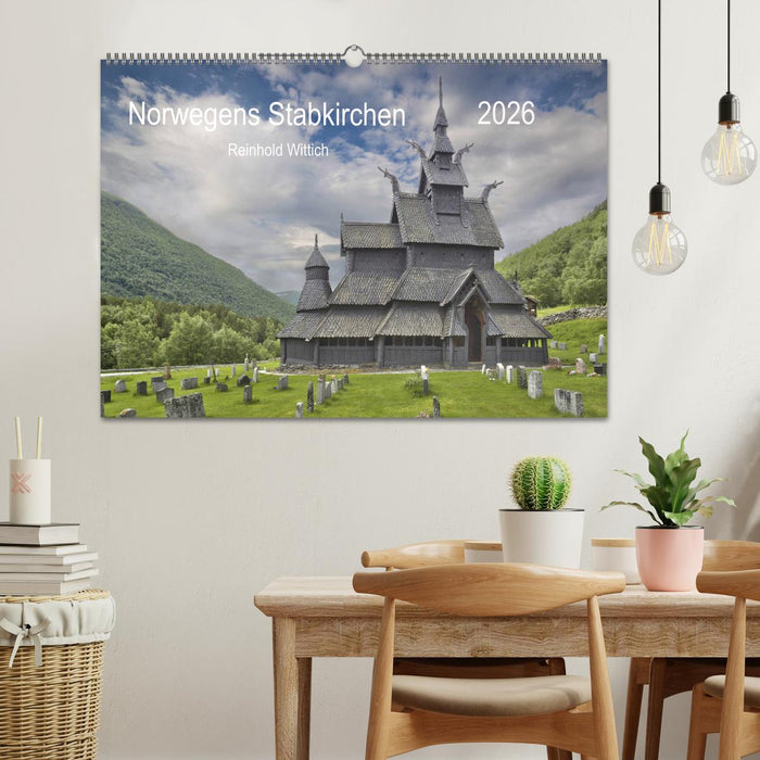 Norwegens Stabkirchen (CALVENDO Wandkalender 2026)