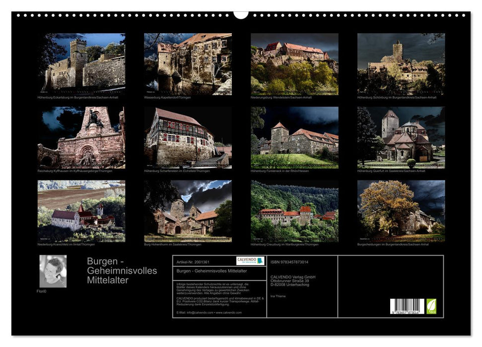 Burgen - Geheimnisvolles Mittelalter (CALVENDO Wandkalender 2026)