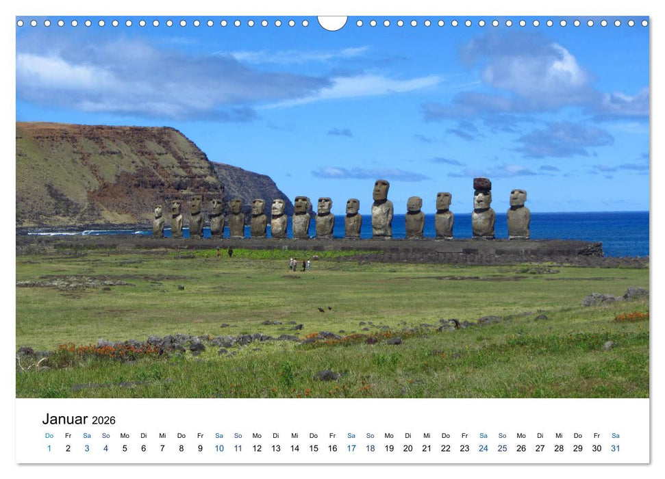 Die Osterinsel - mystisches Inselparadies im Südostpazifik (CALVENDO Wandkalender 2026)