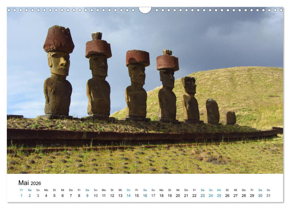 Die Osterinsel - mystisches Inselparadies im Südostpazifik (CALVENDO Wandkalender 2026)