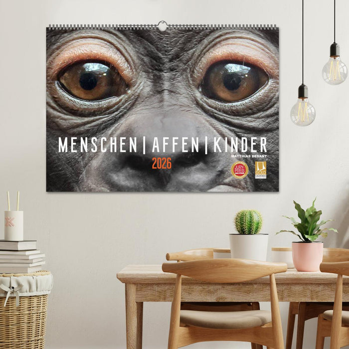 MENSCHEN-AFFEN-KINDER (CALVENDO Wandkalender 2026)