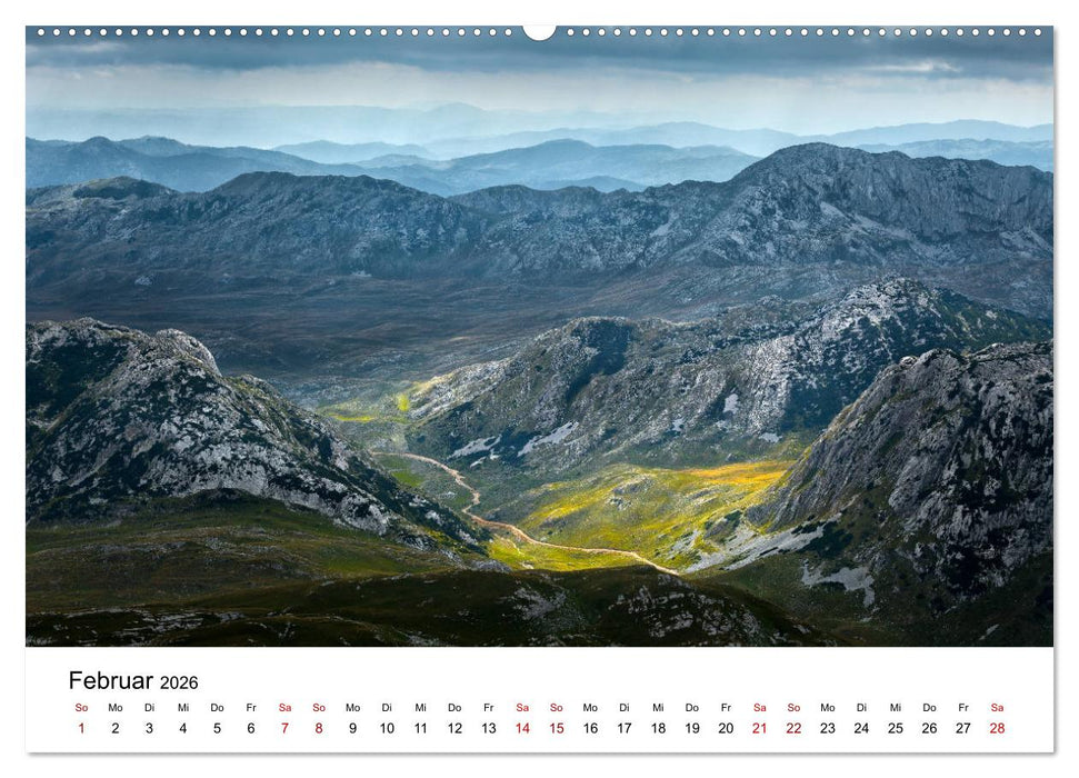 Montenegro - Land der schwarzen Berge (CALVENDO Wandkalender 2026)