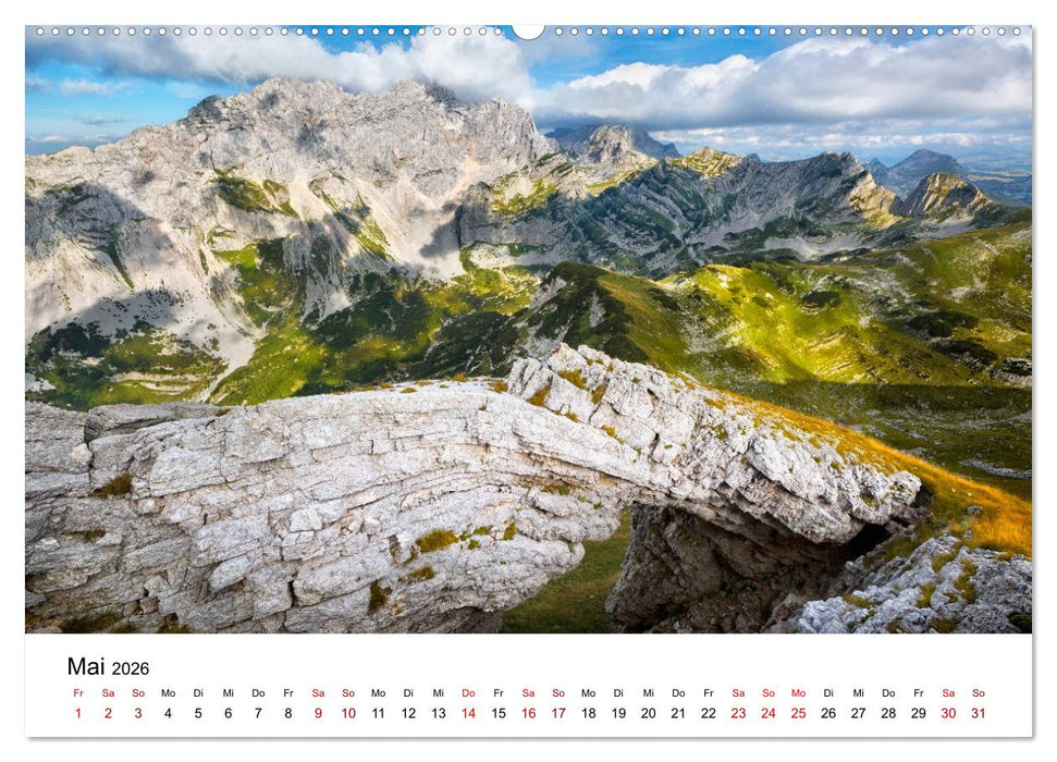 Montenegro - Land der schwarzen Berge (CALVENDO Wandkalender 2026)