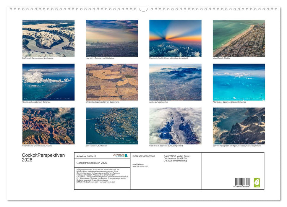 CockpitPerspektiven 2026 (CALVENDO Wandkalender 2026)