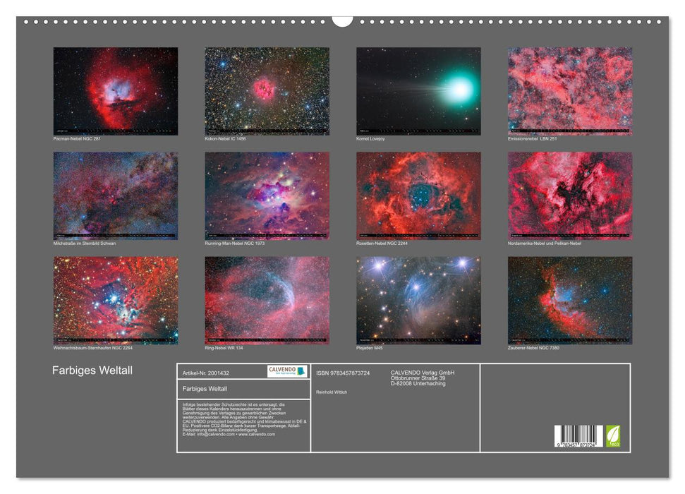 Farbiges Weltall (CALVENDO Wandkalender 2026)