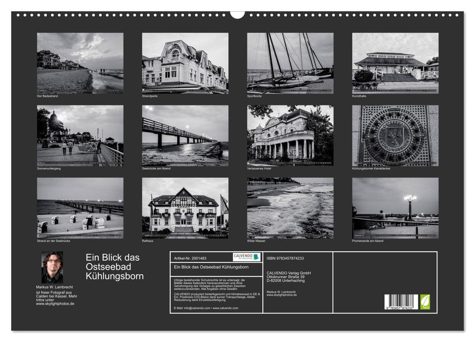 Ein Blick das Ostseebad Kühlungsborn (CALVENDO Wandkalender 2026)