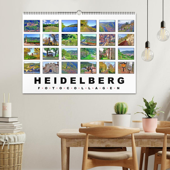 Heidelberg Fotocollagen (CALVENDO Wandkalender 2026)