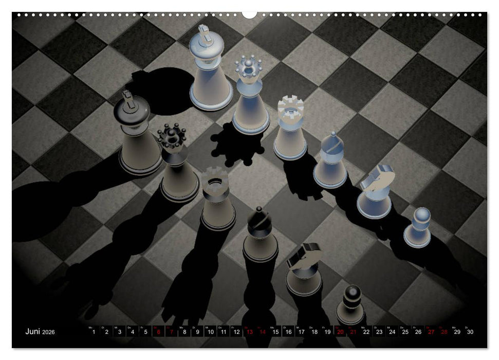 SCHACH - Spiel der Könige (CALVENDO Wandkalender 2026)