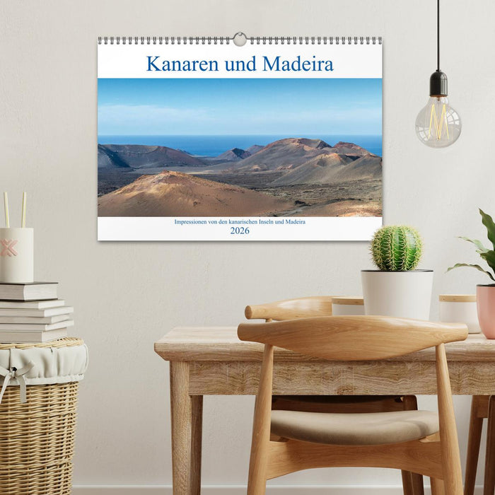 Kanaren und Madeira (CALVENDO Wandkalender 2026)