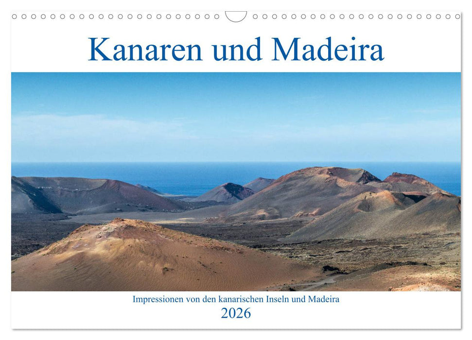 Kanaren und Madeira (CALVENDO Wandkalender 2026)