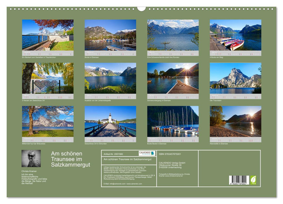 Am schönen Traunsee im Salzkammergut (CALVENDO Wandkalender 2026)