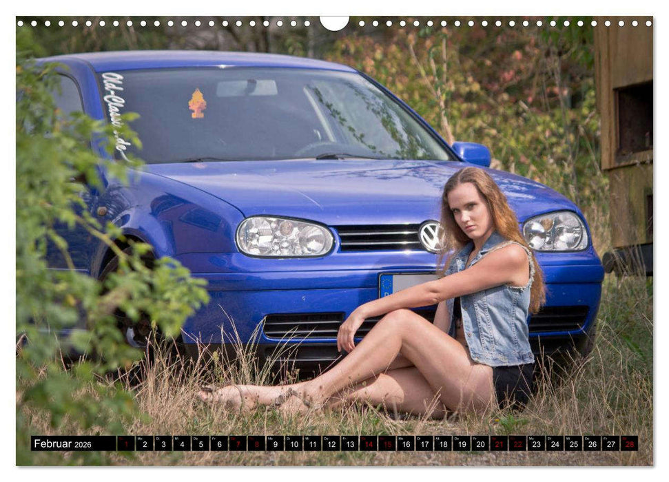 Heiße Frauen und schnelle Autos (CALVENDO Wandkalender 2026)