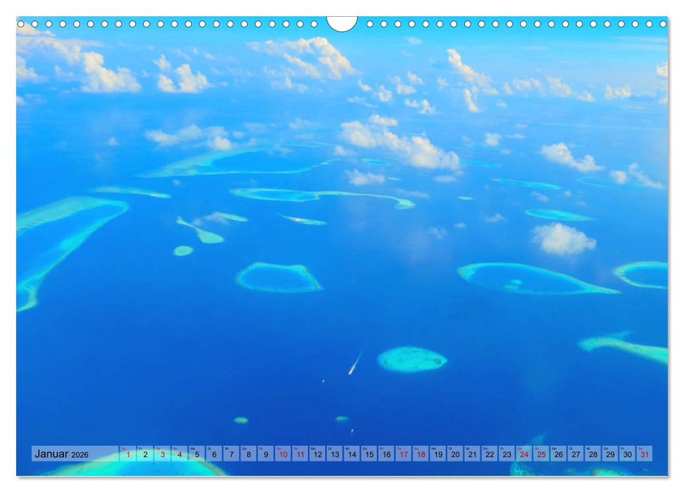 Malediven - Traumhaftes Paradies im Indischen Ozean (CALVENDO Wandkalender 2026)