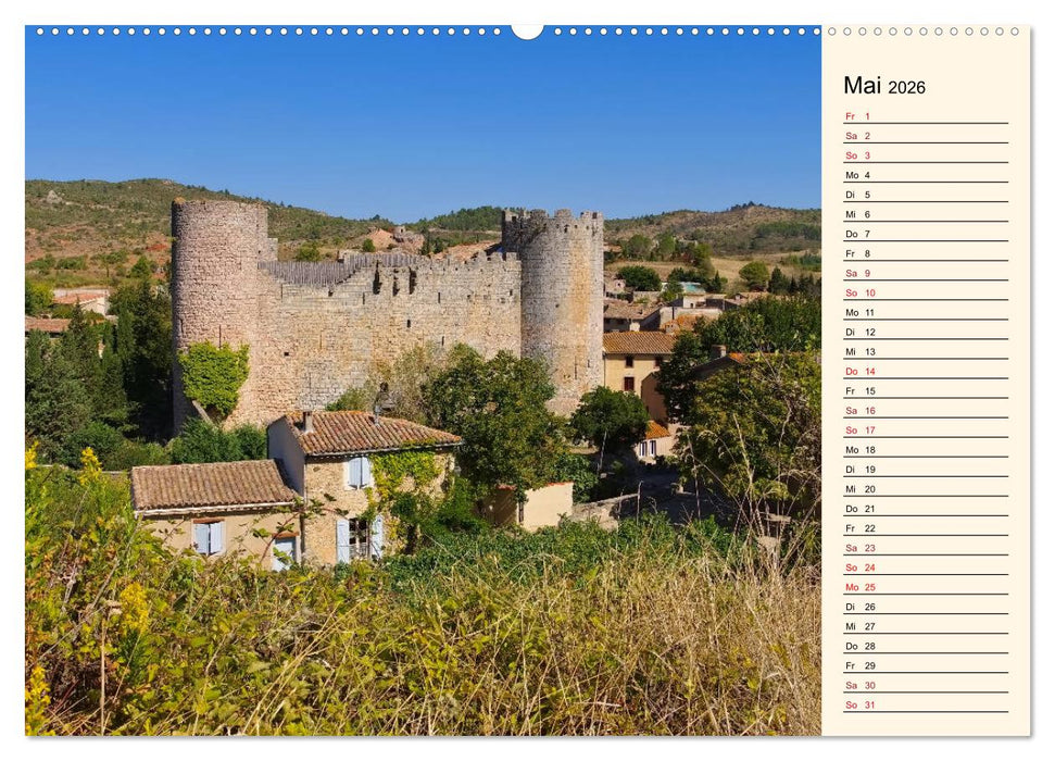 Katharerburgen - Entdeckungen im Pays Cathare (CALVENDO Wandkalender 2026)