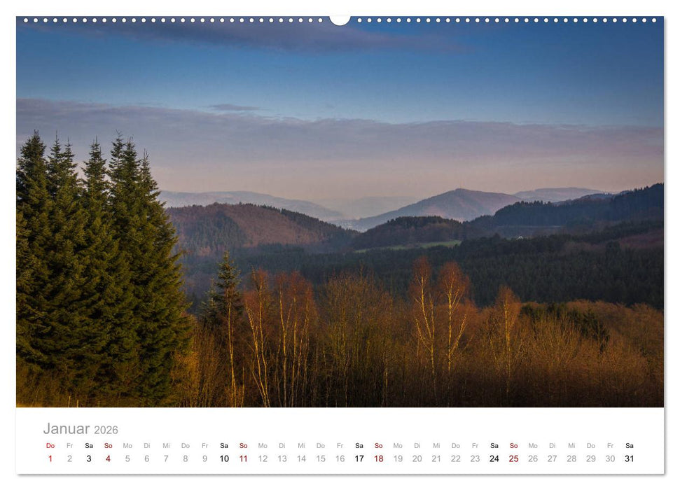 Sauerländer Berge (CALVENDO Wandkalender 2026)