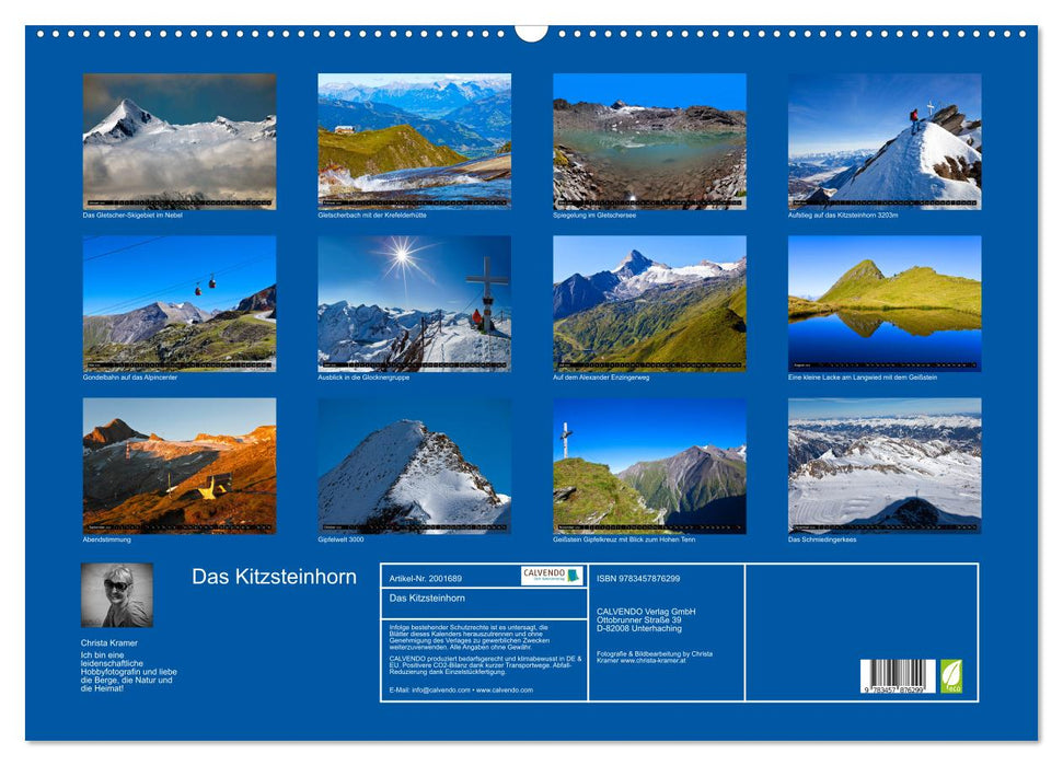 Das Kitzsteinhorn (CALVENDO Wandkalender 2026)