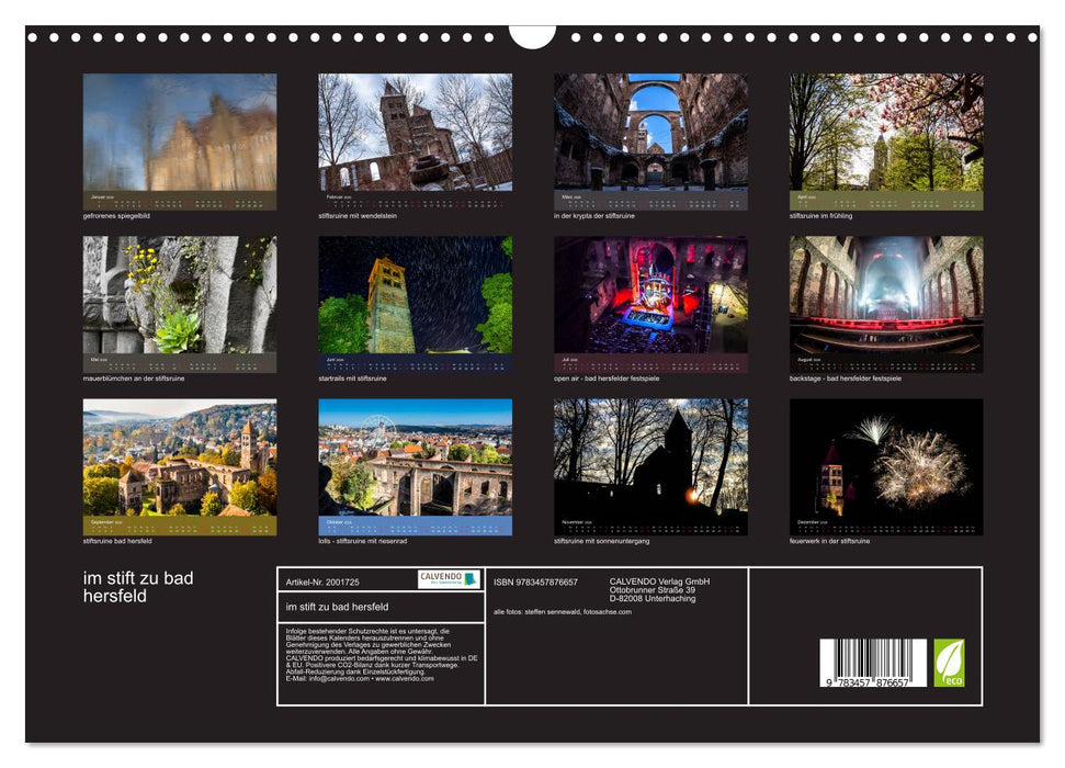 im stift zu bad hersfeld (CALVENDO Wandkalender 2026)