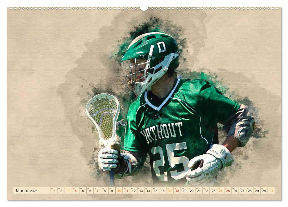 Ich liebe Lacrosse (CALVENDO Wandkalender 2026)
