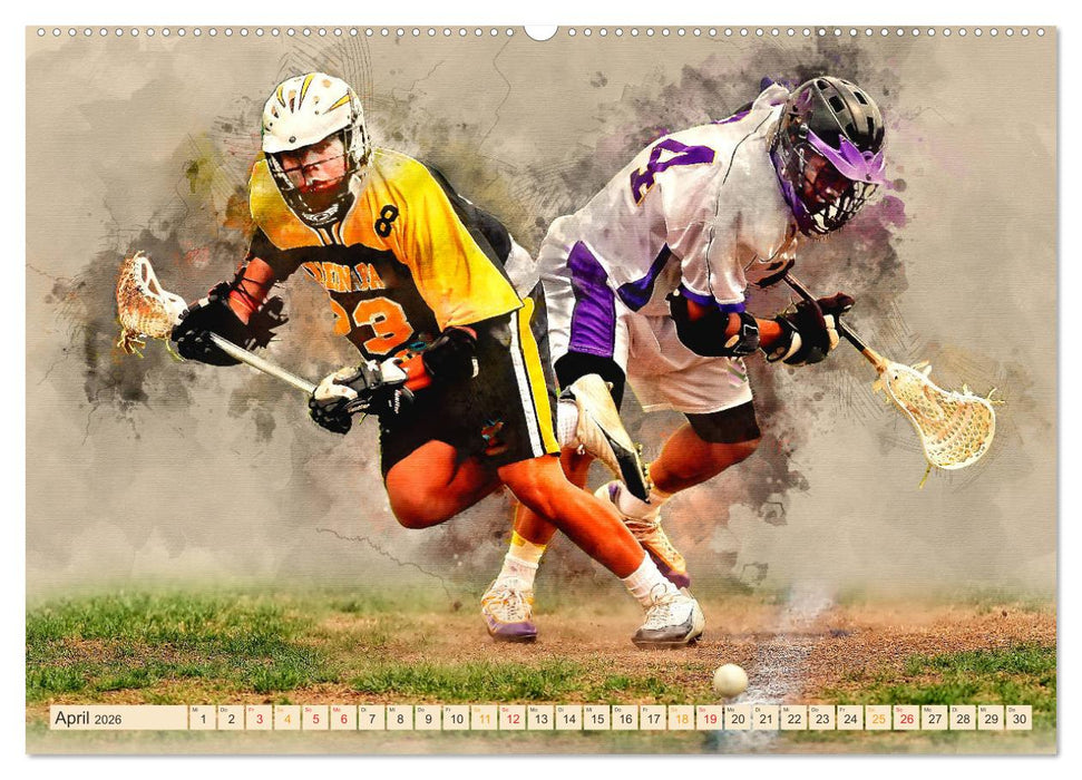 Ich liebe Lacrosse (CALVENDO Wandkalender 2026)