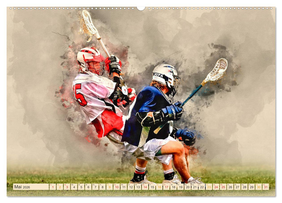 Ich liebe Lacrosse (CALVENDO Wandkalender 2026)