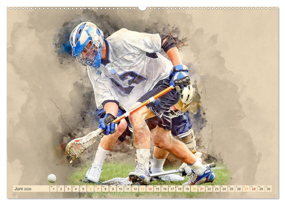 Ich liebe Lacrosse (CALVENDO Wandkalender 2026)
