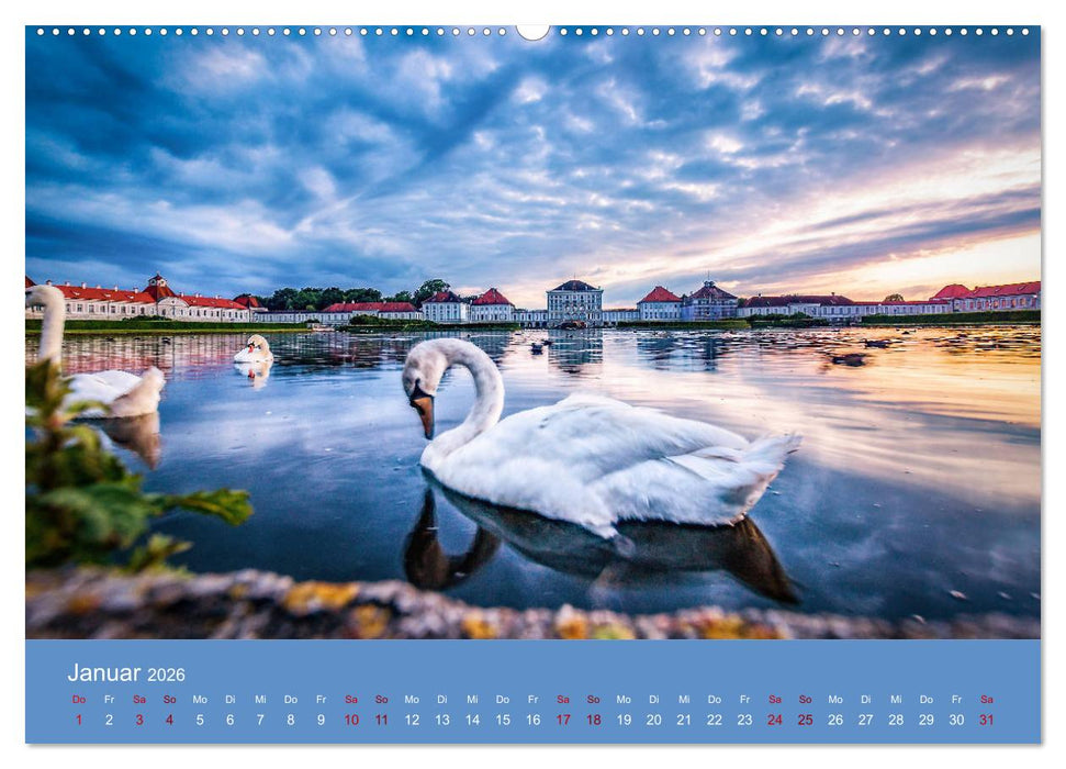 Bezauberndes München - Die bayrische Landeshauptstadt und ihr Umland. (CALVENDO Wandkalender 2026)