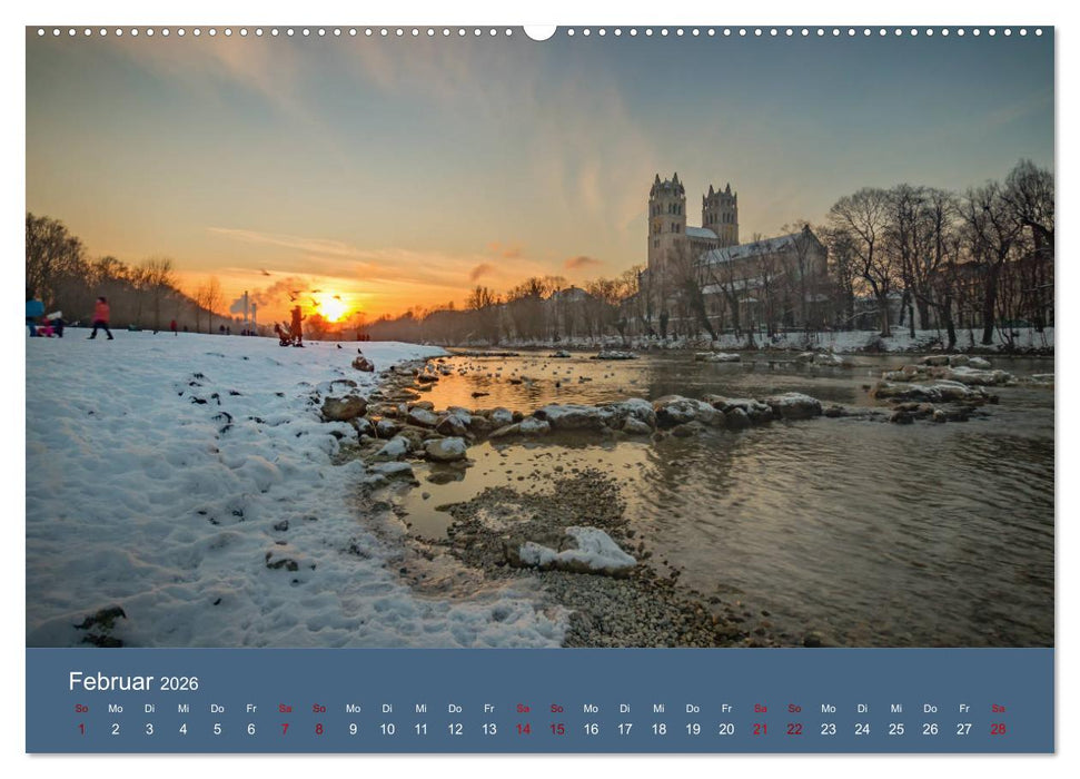 Bezauberndes München - Die bayrische Landeshauptstadt und ihr Umland. (CALVENDO Wandkalender 2026)