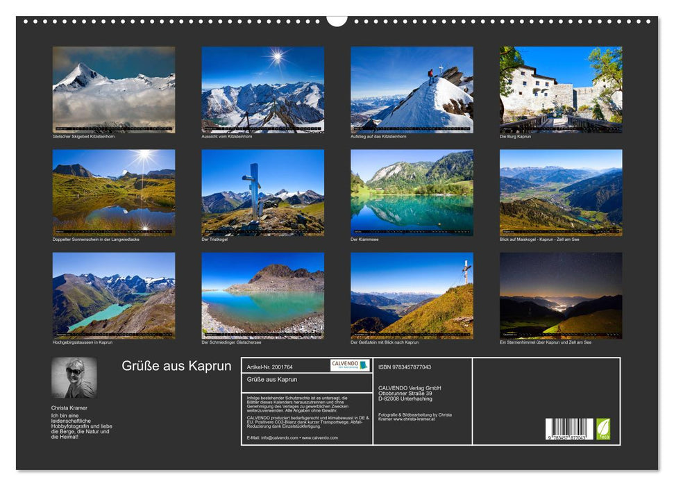 Grüße aus Kaprun (CALVENDO Wandkalender 2026)
