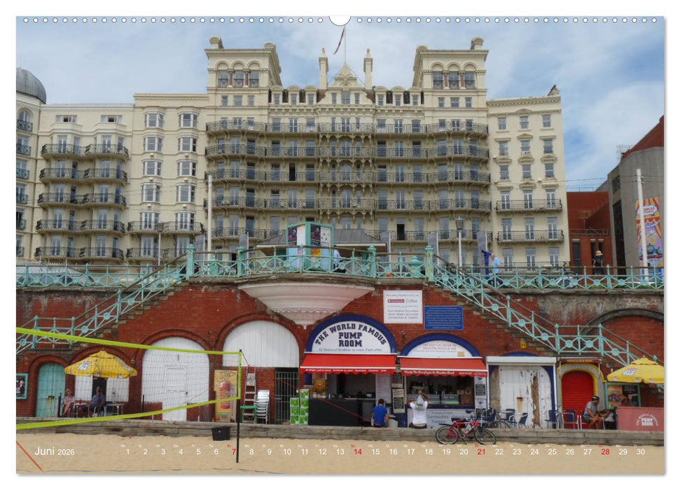 Brighton Pier Bunter Sommer (CALVENDO Wandkalender 2026)