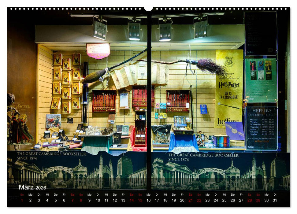 Cambridge street view (CALVENDO Wandkalender 2026)