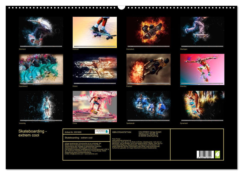 Skateboarding - extrem cool (CALVENDO Wandkalender 2026)