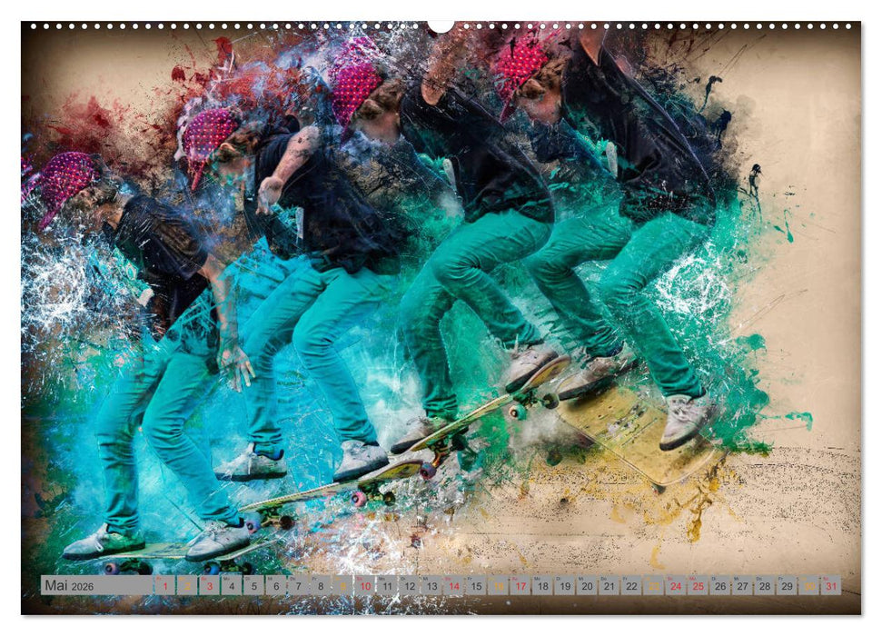 Skateboarding - extrem cool (CALVENDO Wandkalender 2026)
