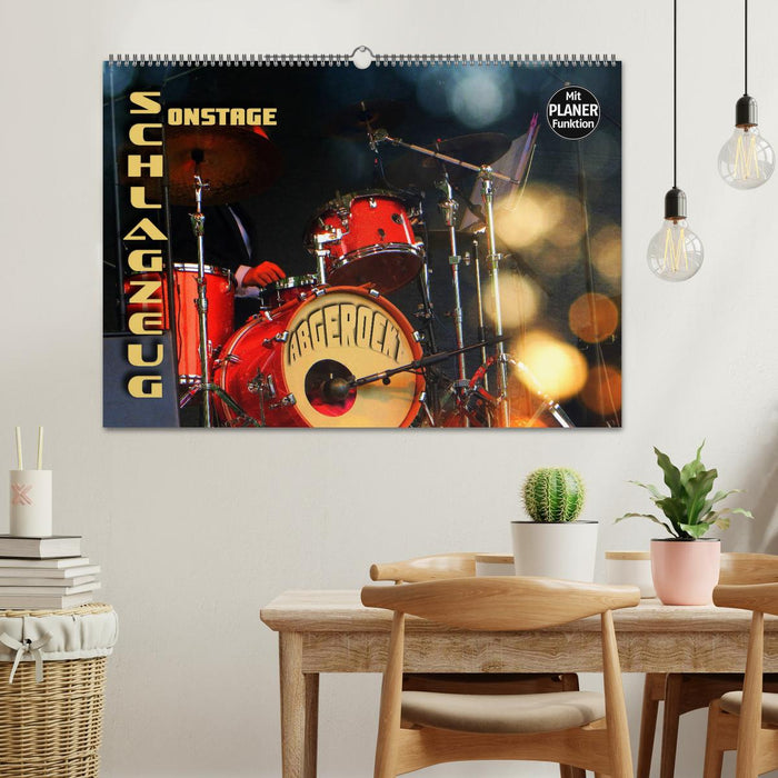 Schlagzeug onstage - "abgerockt" (CALVENDO Wandkalender 2026)