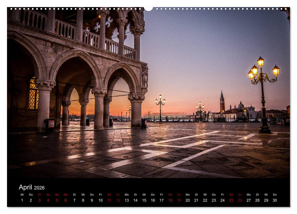 Momenti di Venezia - Venezianische Momente (CALVENDO Wandkalender 2026)
