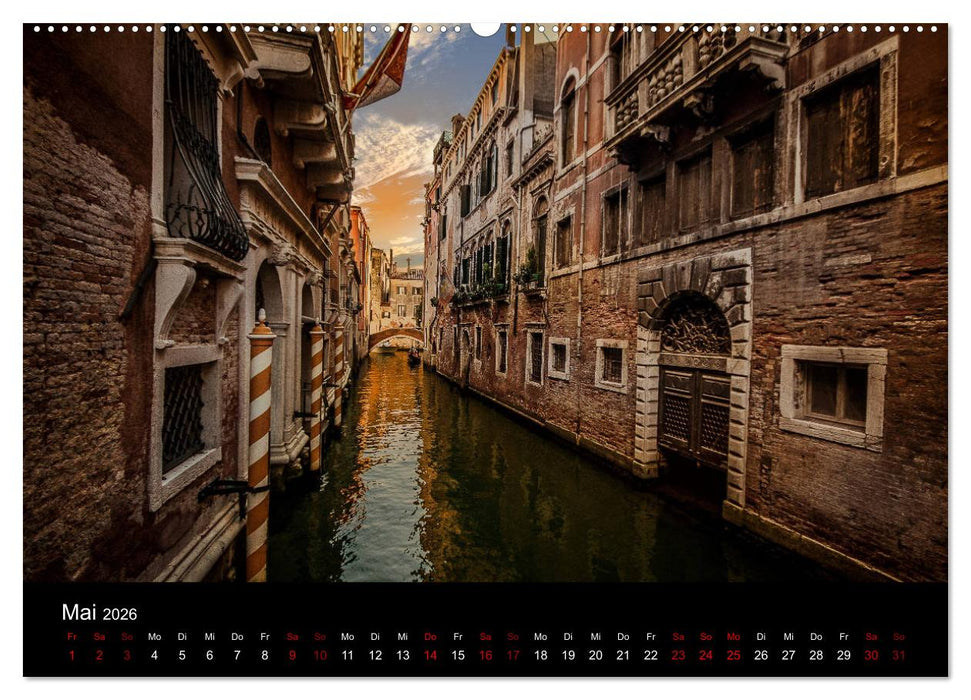 Momenti di Venezia - Venezianische Momente (CALVENDO Wandkalender 2026)