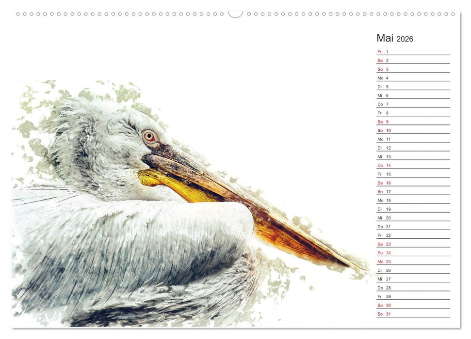 Tierportraits - Fine Art (CALVENDO Wandkalender 2026)